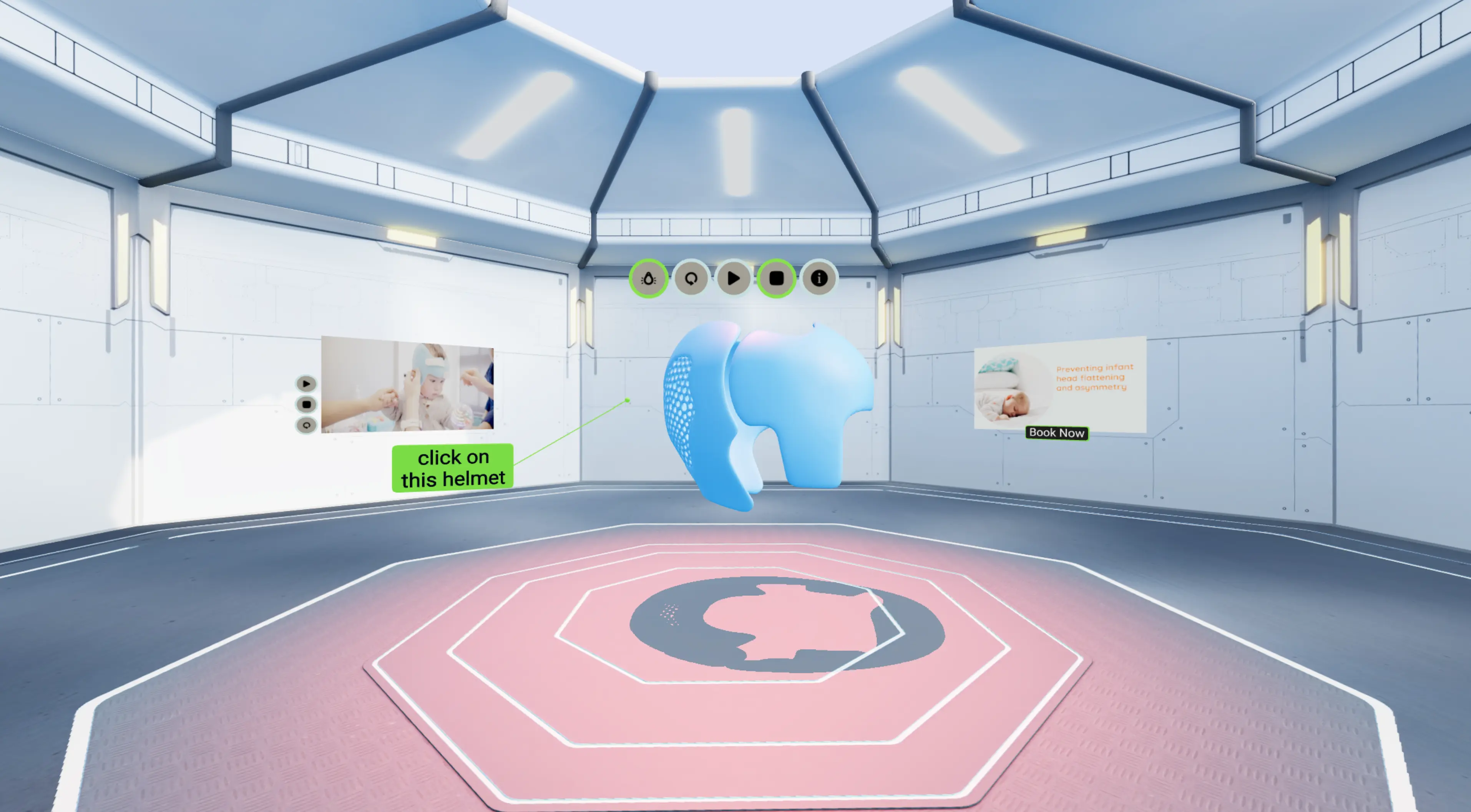 Interactive 3D medical technology demonstration