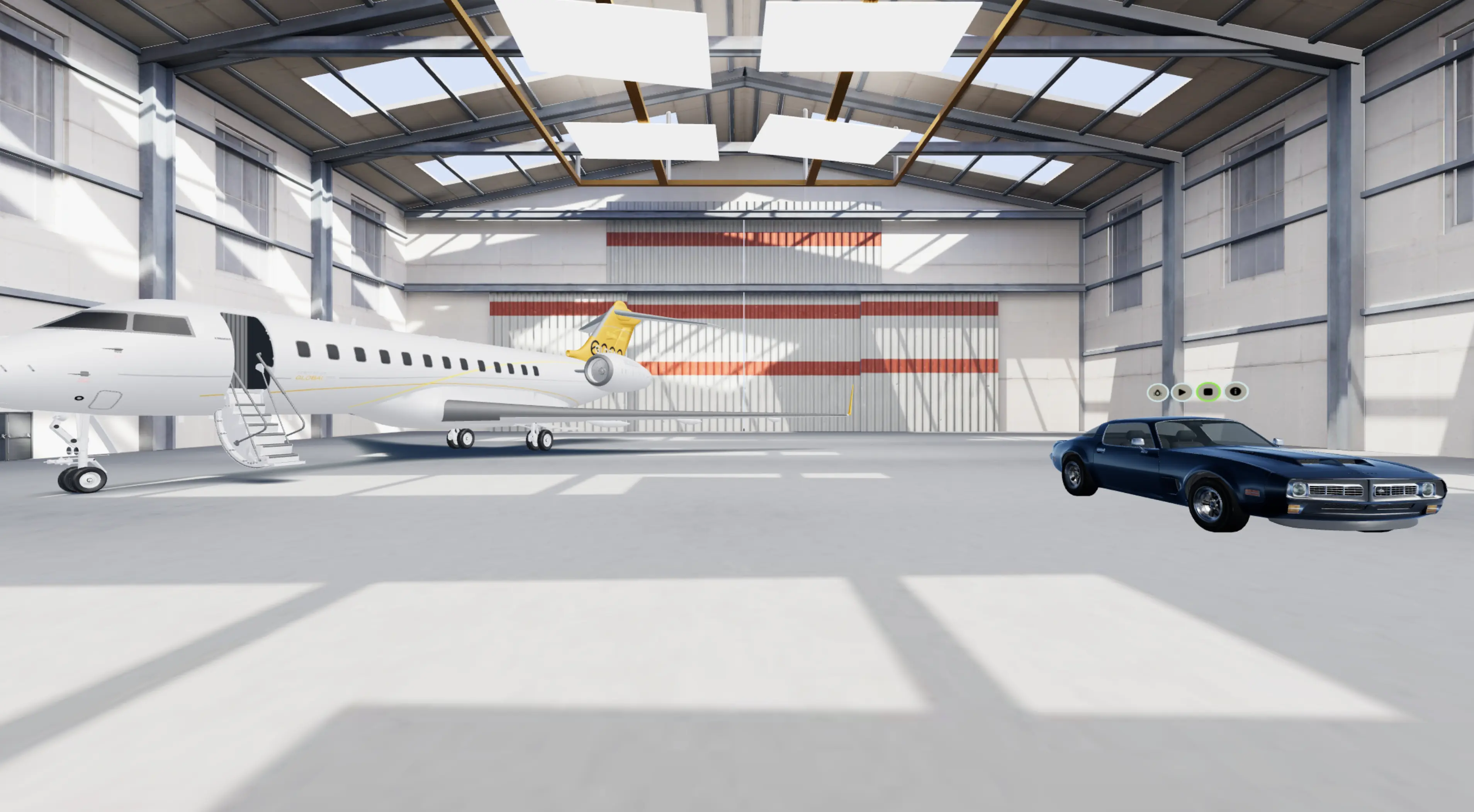 3D Garage Experience for automotive showcase